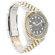 Rolex GMT Two-Tone Black Dial Gold & Steel 40mm Automtic Mens Watch 126713GRNR