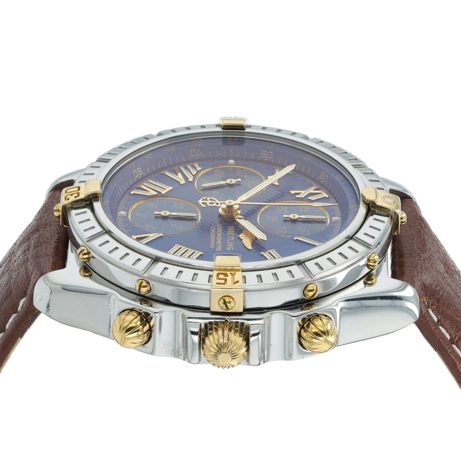 Breitling Crosswind Blue Dial Gold & Steel 43mm Automatic Men’s Watch B13355
