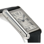 Cartier Tank Stainless Steel Silver Dial 31mm Automatic Men's Watch WSTA0040