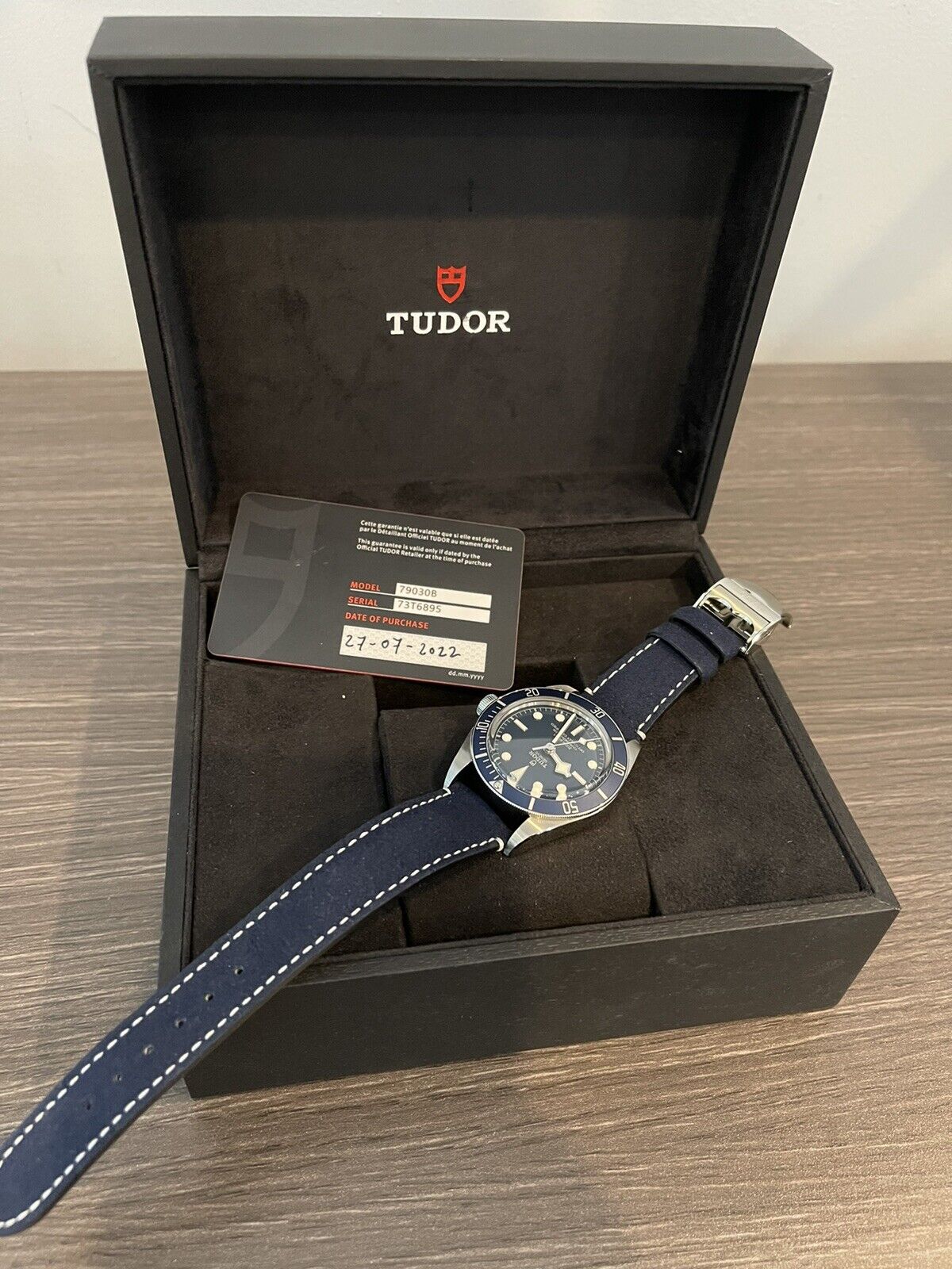 NEW Tudor Black Bay Fifty-Eight Automatic 39MM Steel Blue Dial & Strap M79030B