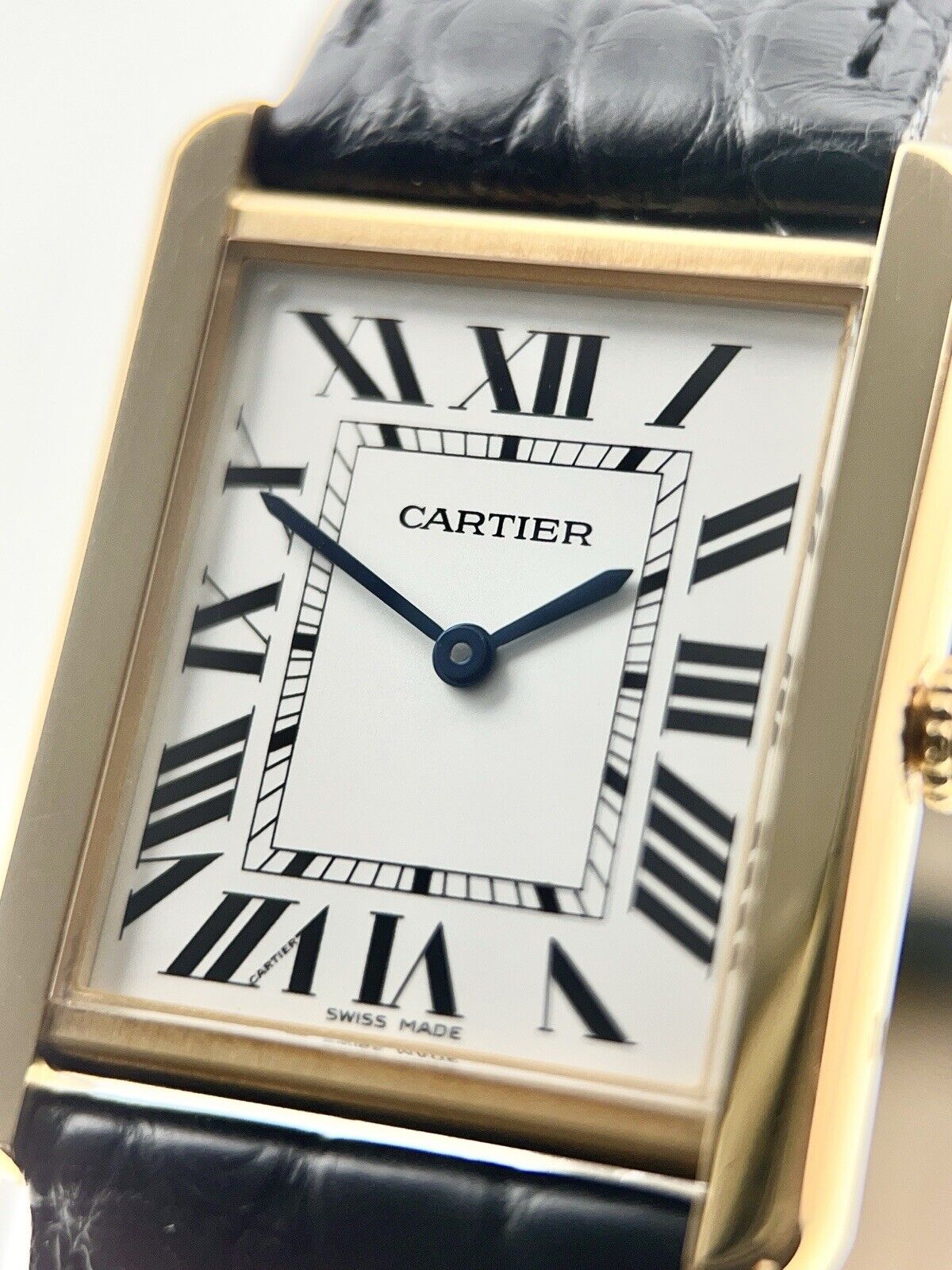 Cartier Tank Solo 18k Yellow Gold and Steel 27mm Quartz Men’s Watch W5200004