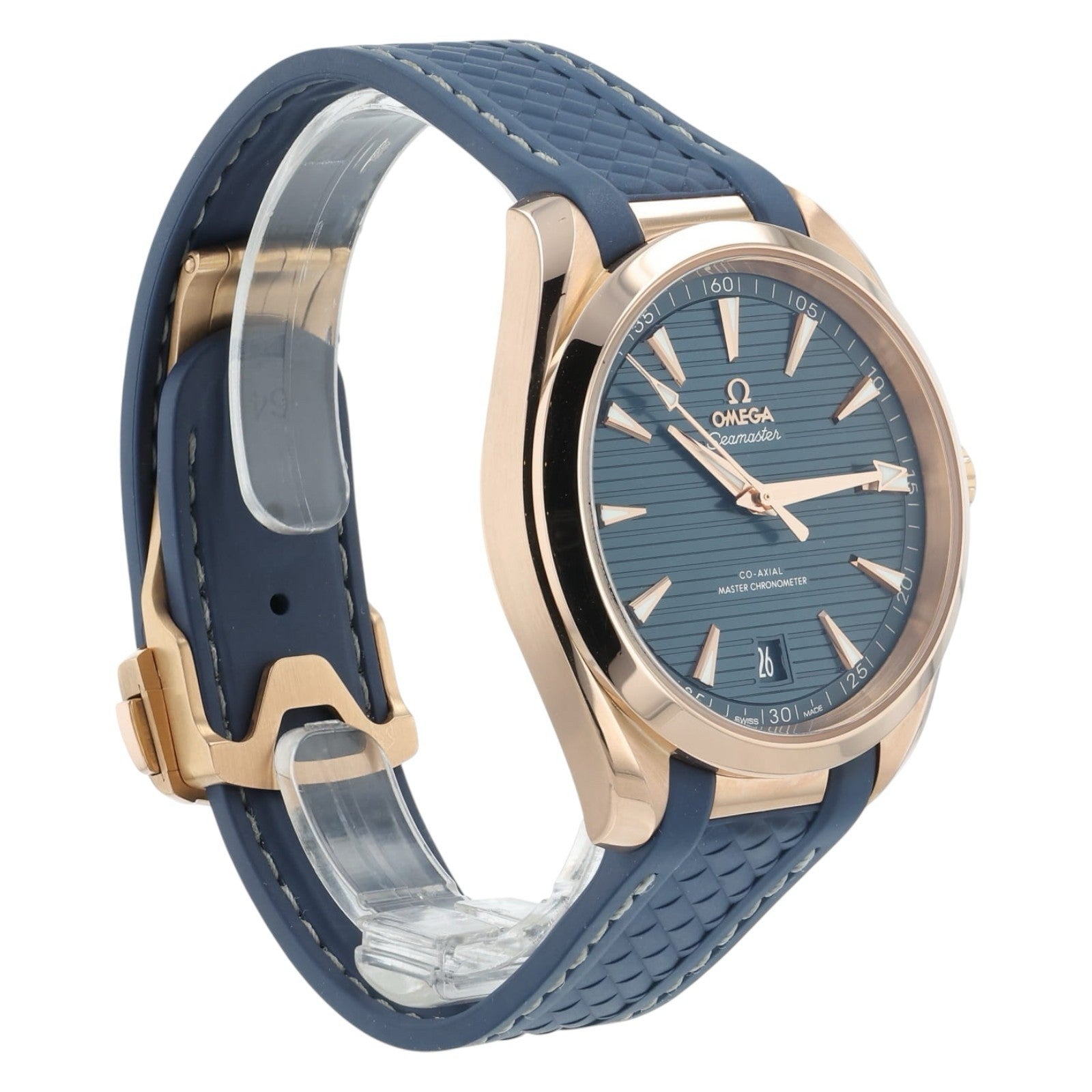 Omega Seamaster Aqua Terra 18k Rose Gold Blue Dial 41mm 220.52.41.21.03.001