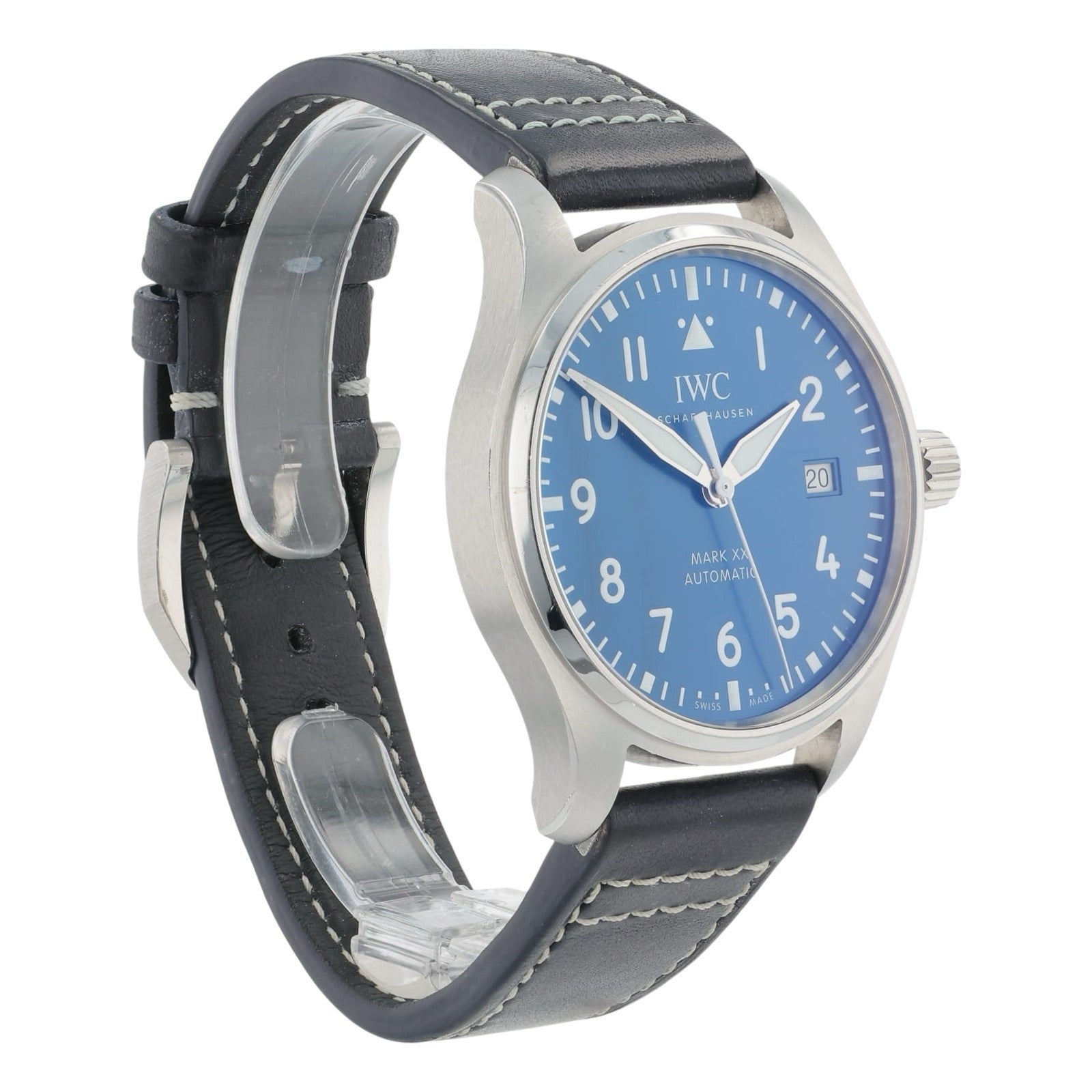 IWC Pilot Mark XX Stainless Steel Blue Dial 40mm Automatic Mens Watch IW328203