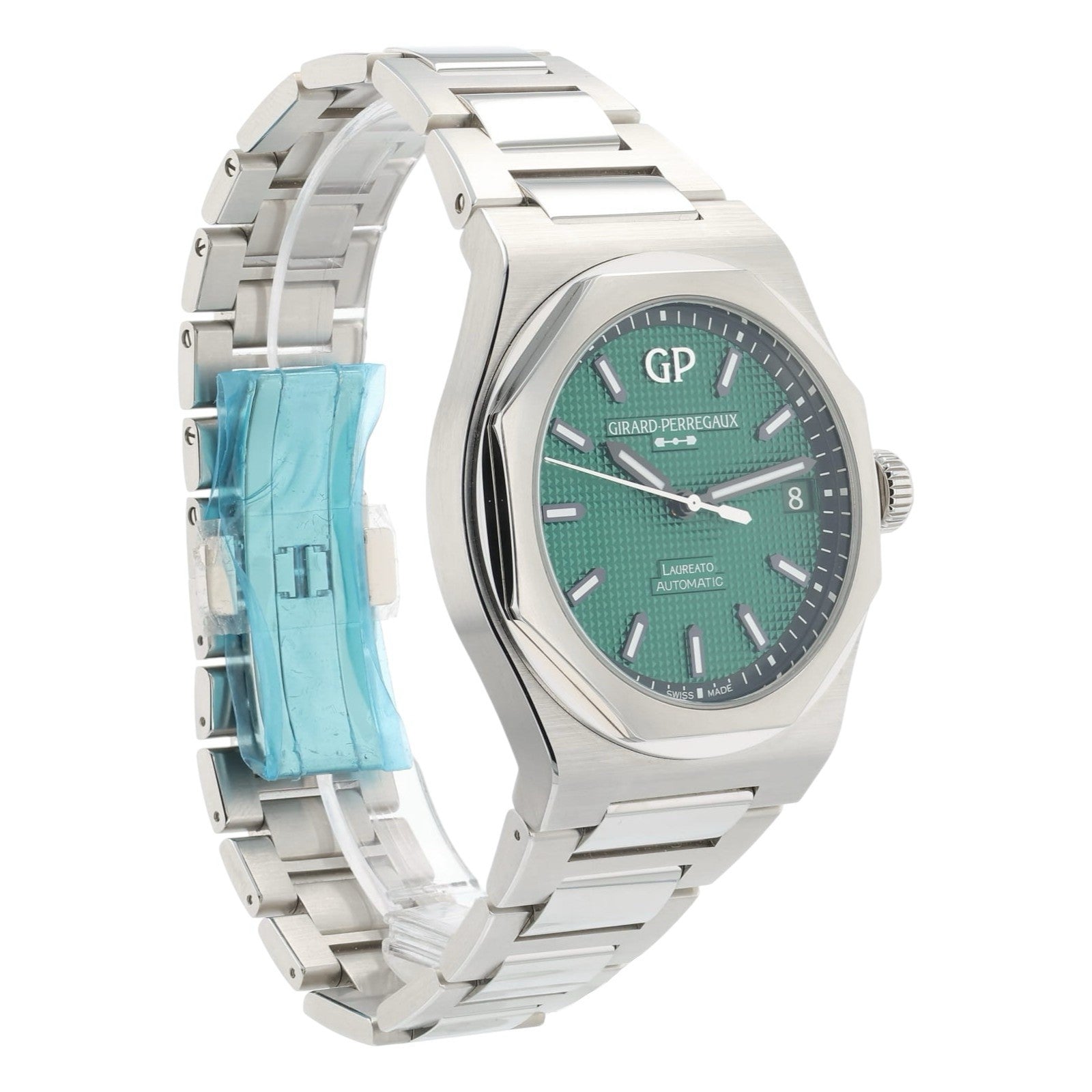 NEW 2025 Girard Perregaux Laureto Steel Green Dial 42mm Automatic Mens 81010