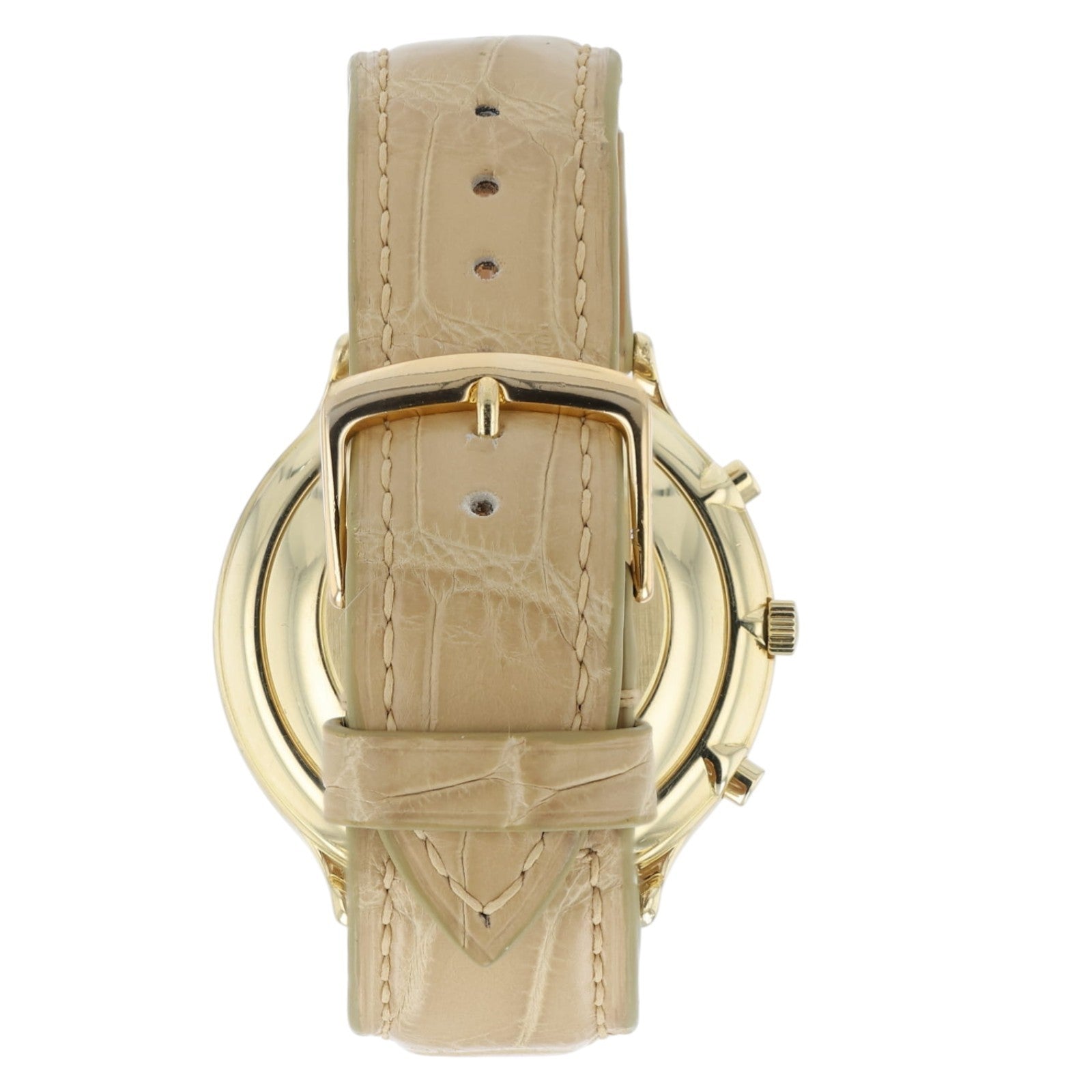 Audemars Piguet Huitieme 18k Yellow Gold White Dial Mens 40mm Watch 25644BA