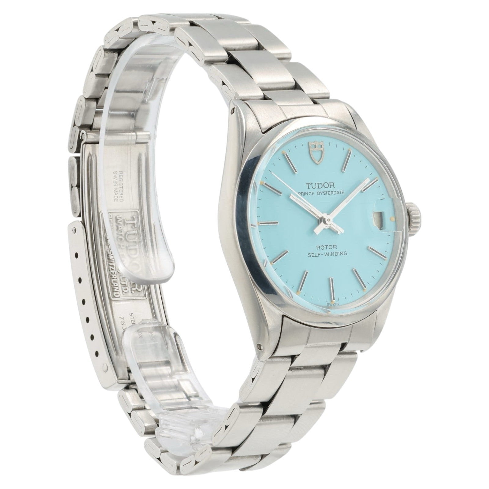 Tudor Prince Oysterdate Light Blue Dial Steel 32mm Automatic Ladies Watch 74300