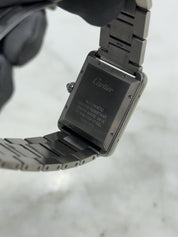 Cartier Tank Solo Date XL Roman Stainless Steel 31mm Automatic Mens Watch 3515