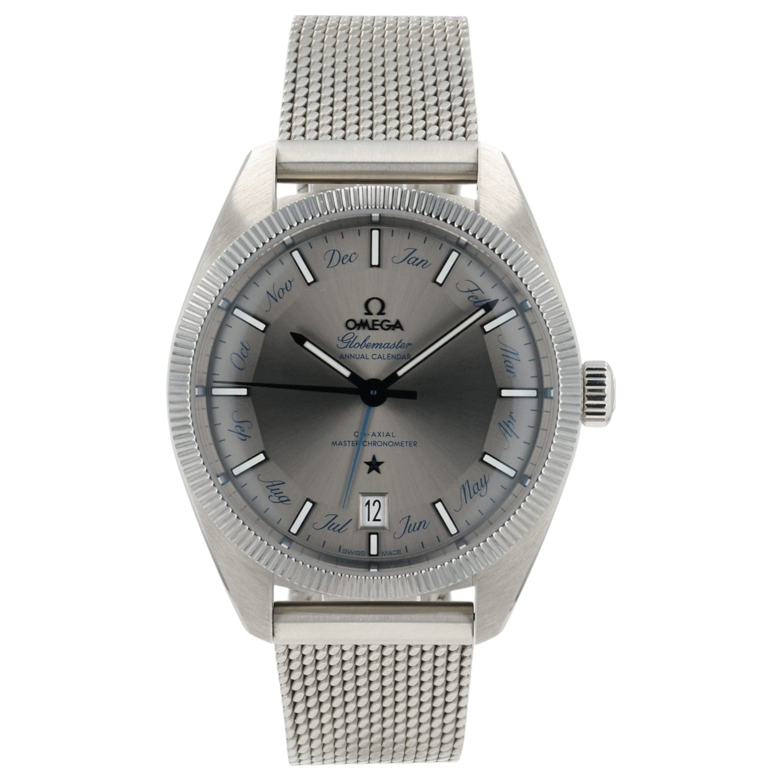 Omega Globemaster Annual Calendar Gray Dial Steel 41mm Mens 130.33.41.22.06.001