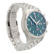IWC Pilot Chronograph Stainless Steel Green Dial 41mm Automatic Watch IW388104