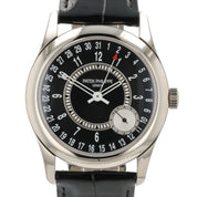 Patek Calatrava Black Dial 18k White Gold 39mm Automatic Movement Men’s 6006G