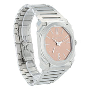 Bvlgari Octo Finissemo Salmon Dial Stainless Steel 40mm Automatic Mens 103856