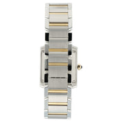 Cartier Tank Silver Dial 18k Yellow Gold & Steel 30x25mm Quartz Women’s W51023Q4