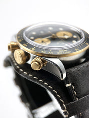 Tudor Black Bay Chrono S&G 41mm M79363N-0002 Steel & Gold on Brown Leather Strap