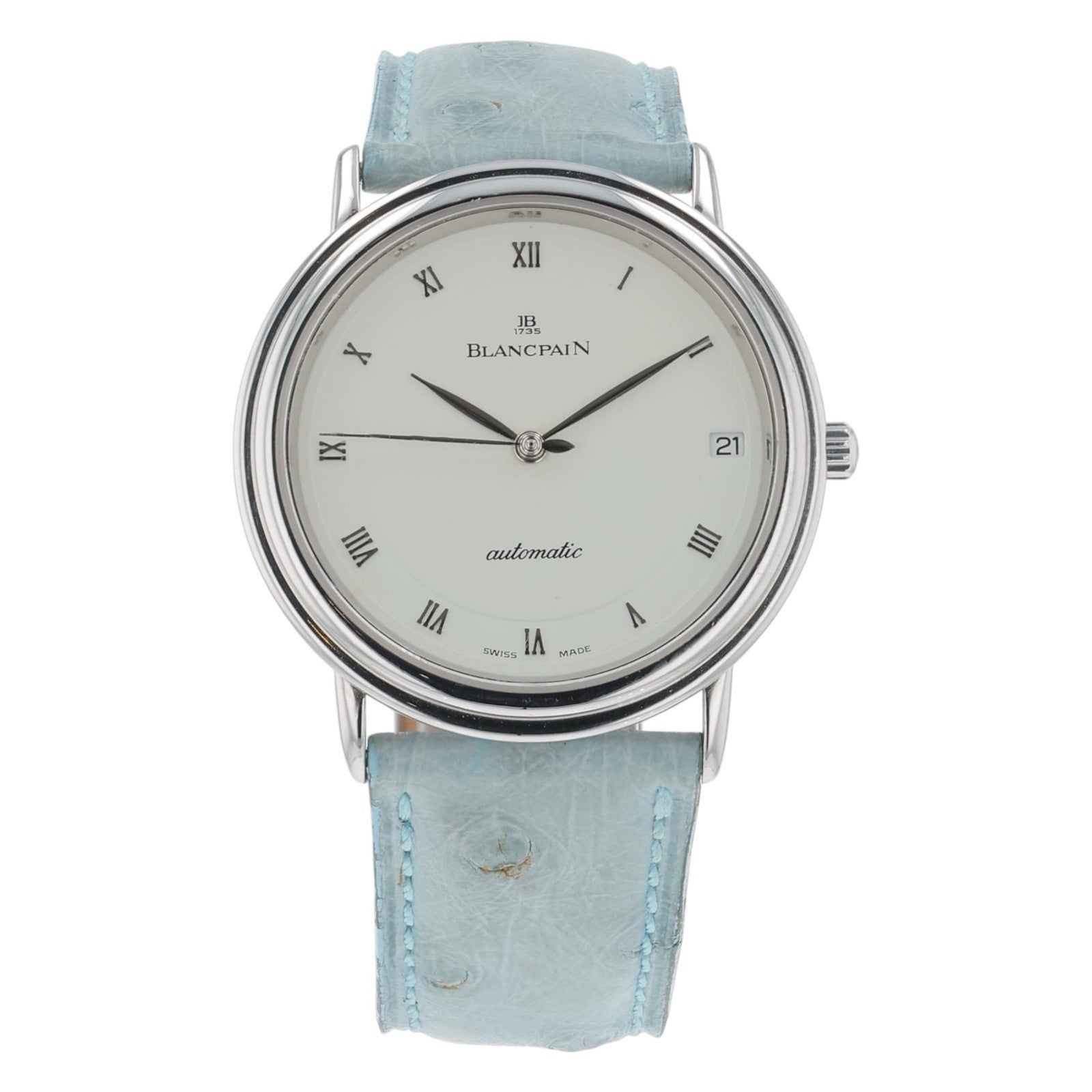 Blancpain Villeret Ultra-Slim White Dial Stainless Steel Automatic 34mm Watch