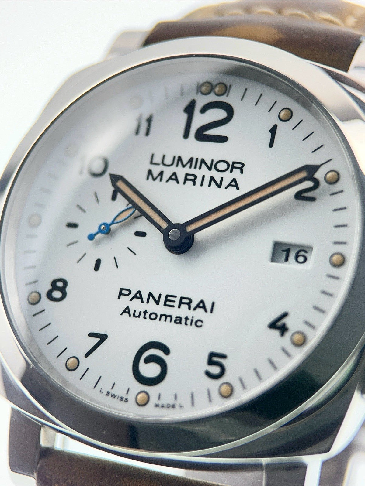 Panerai Luminor Marina 1950 Steel White Dial 44mm Automatic Mens Watch PAM01499