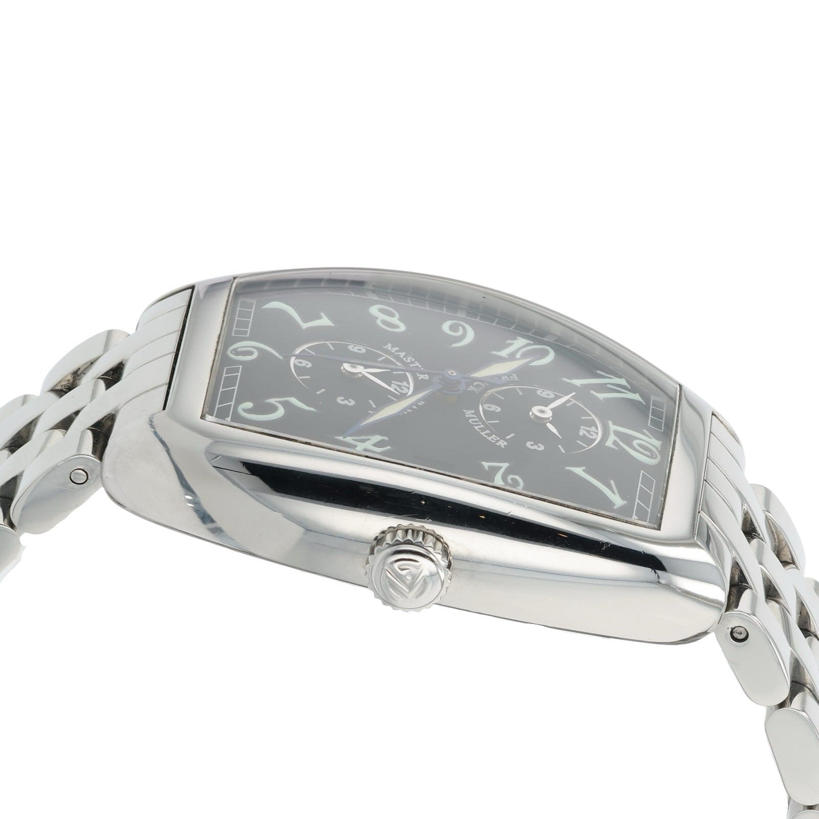 Franck Muller Master Banker Steel Black Dial 31mm Automatic Mens Watch 2852MB