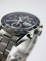 Tag Heuer Carrera Chrono Steel Black Dial 44mm Automatic Movement Men’s CV2A10