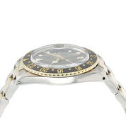 Rolex GMT Master Black Dial Gold & Steel 40mm Automatic Men's Watch 16713