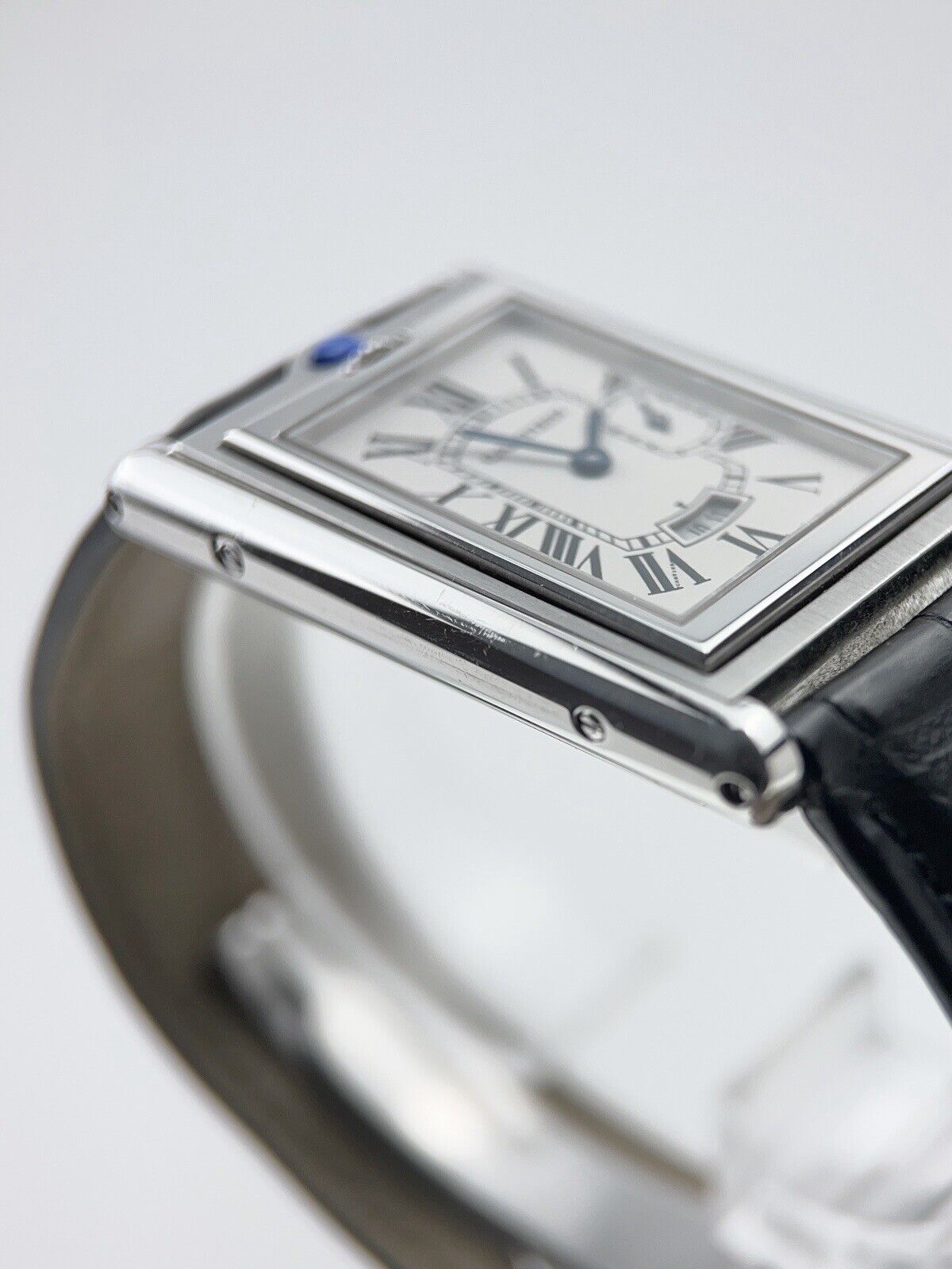 Cartier Tank Basculante Stainless Steel Quartz Movement Men’s Watch 2522