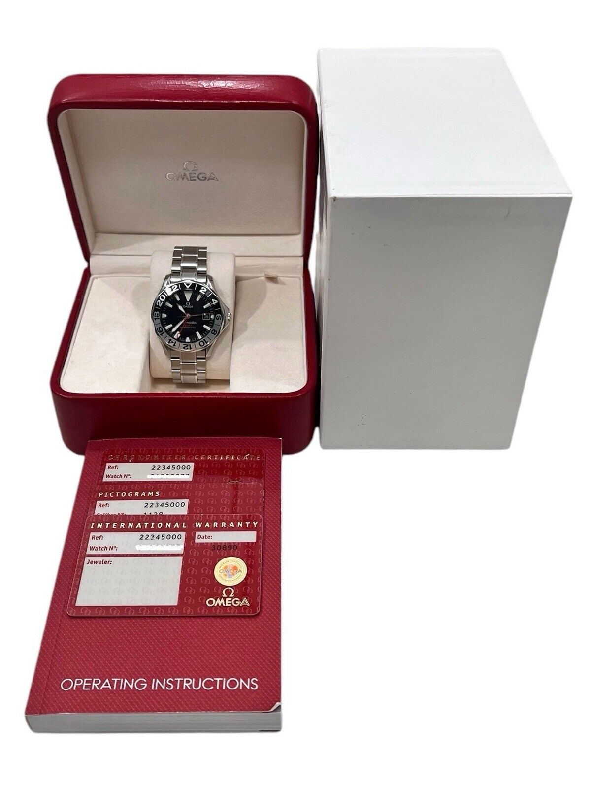 Omega Seamaster GMT Stainless Steel Black Dial Automatic Men's Watch 2536.50.00