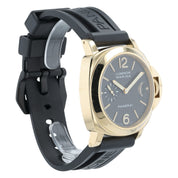 Panerai Luminor Marina Black Dial 18k Yellow Gold 44mm Automatic Mens PAM00140