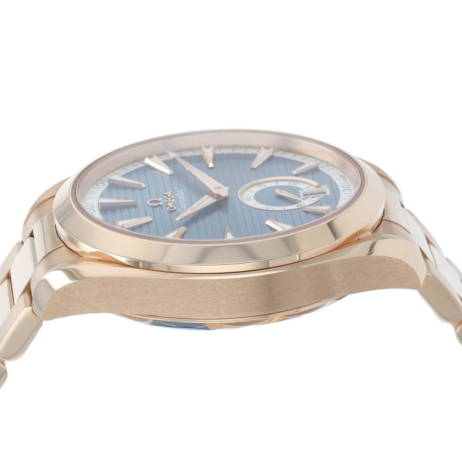 Omega Aqua Tera Blue Dial 18k Rose Gold 41mm Automatic Mens 220.50.41.21.03.001