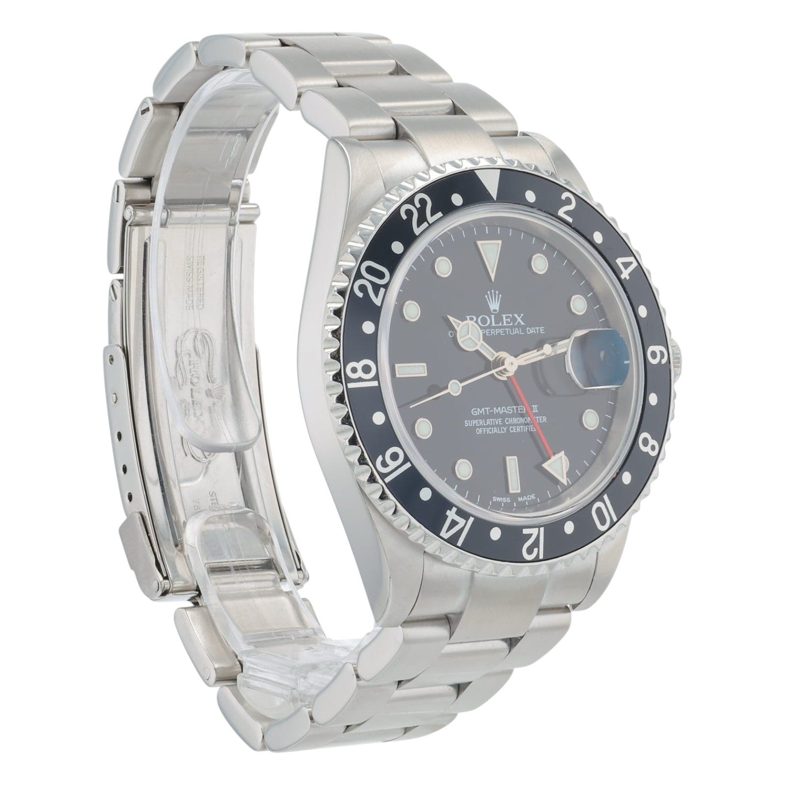 Rolex GMT-Master II Stainless Steel Black Dial 40mm Automatic Men’s Watch 16710T