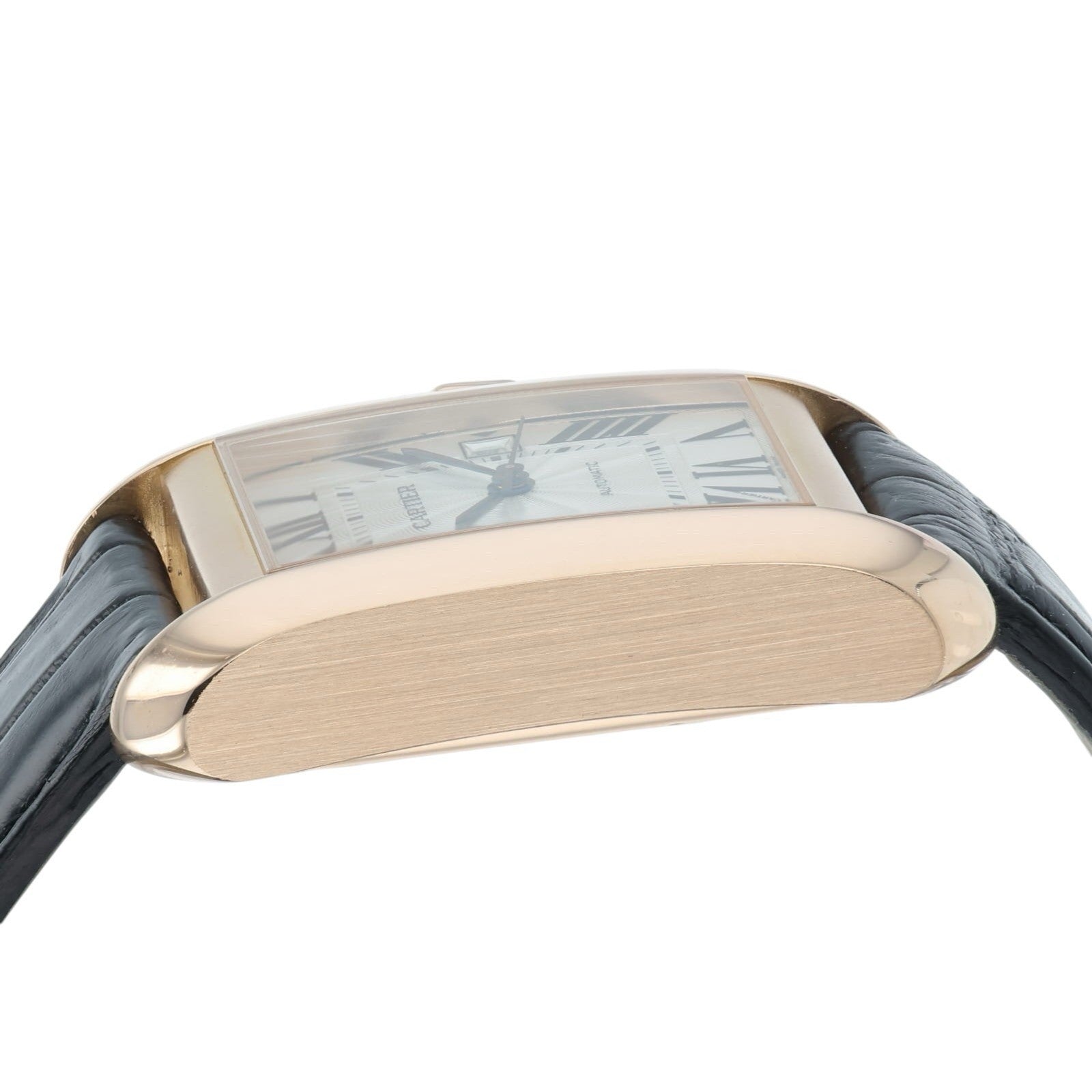 Cartier Tank Anglaise 18k Rose Gold Silver Dial 39.2mm Automatic Mens W5310005