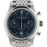 Carl F Bucherer Manero Stainless Steel Blue Dial 43mm Automatic Mens 10919.08