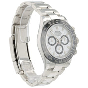 NEW 2021 Rolex Cosmograph Panda Daytona White Dial Steel Watch 116500LN