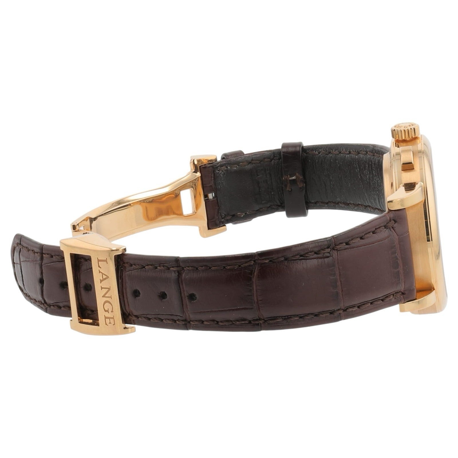 A. Lange & Sohne 1815 18k Rose Gold Silver Dial 39.5mm Manual Wind Men’s 414.032