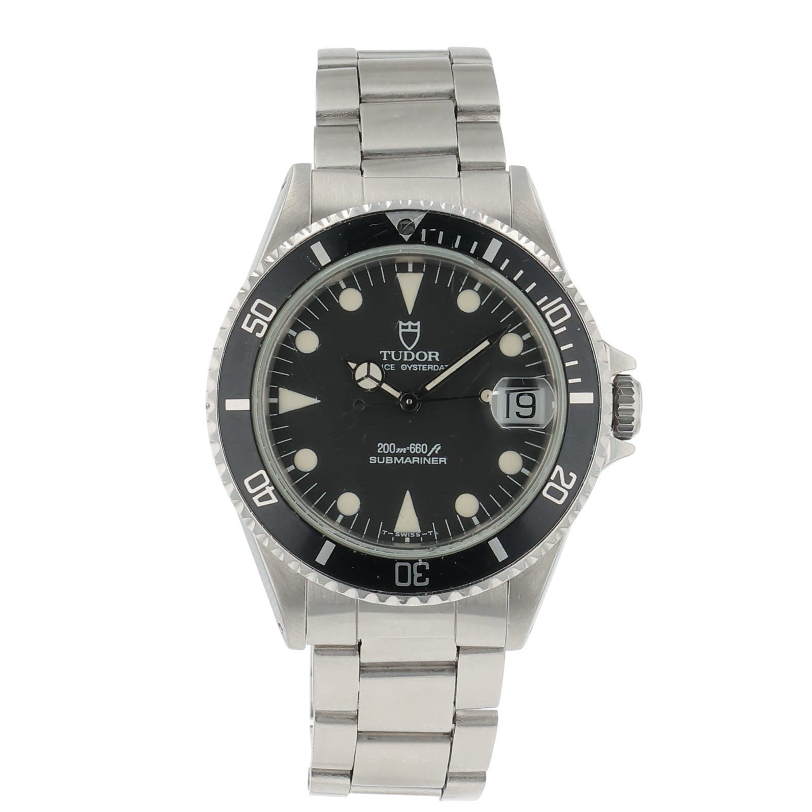 Tudor Submariner Stainless Steel Black Dial 36mm Automatic Mens Watch 75090