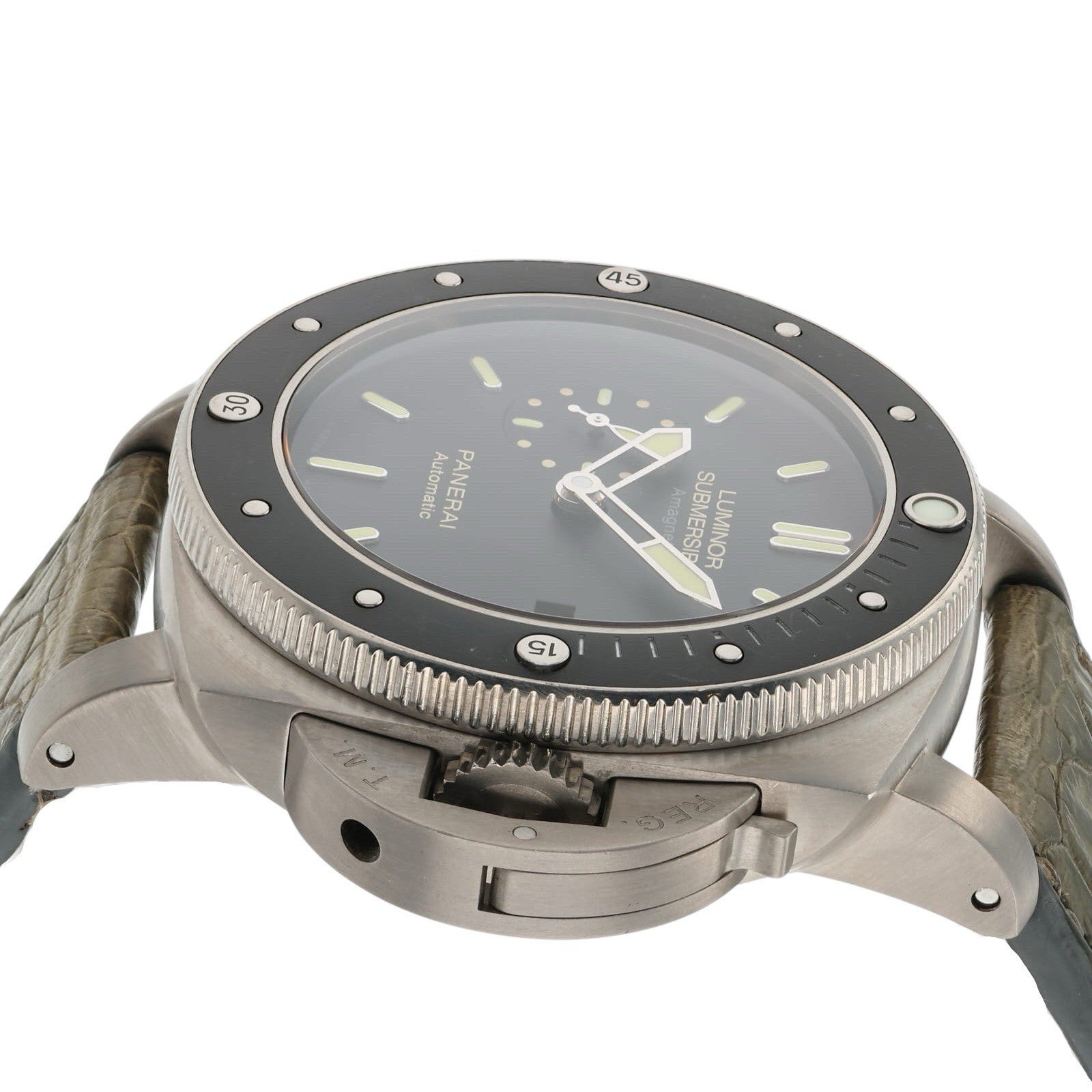 Panerai Luminor Submersible Titanium Black Dial 47mm Automatic Mens PAM00389