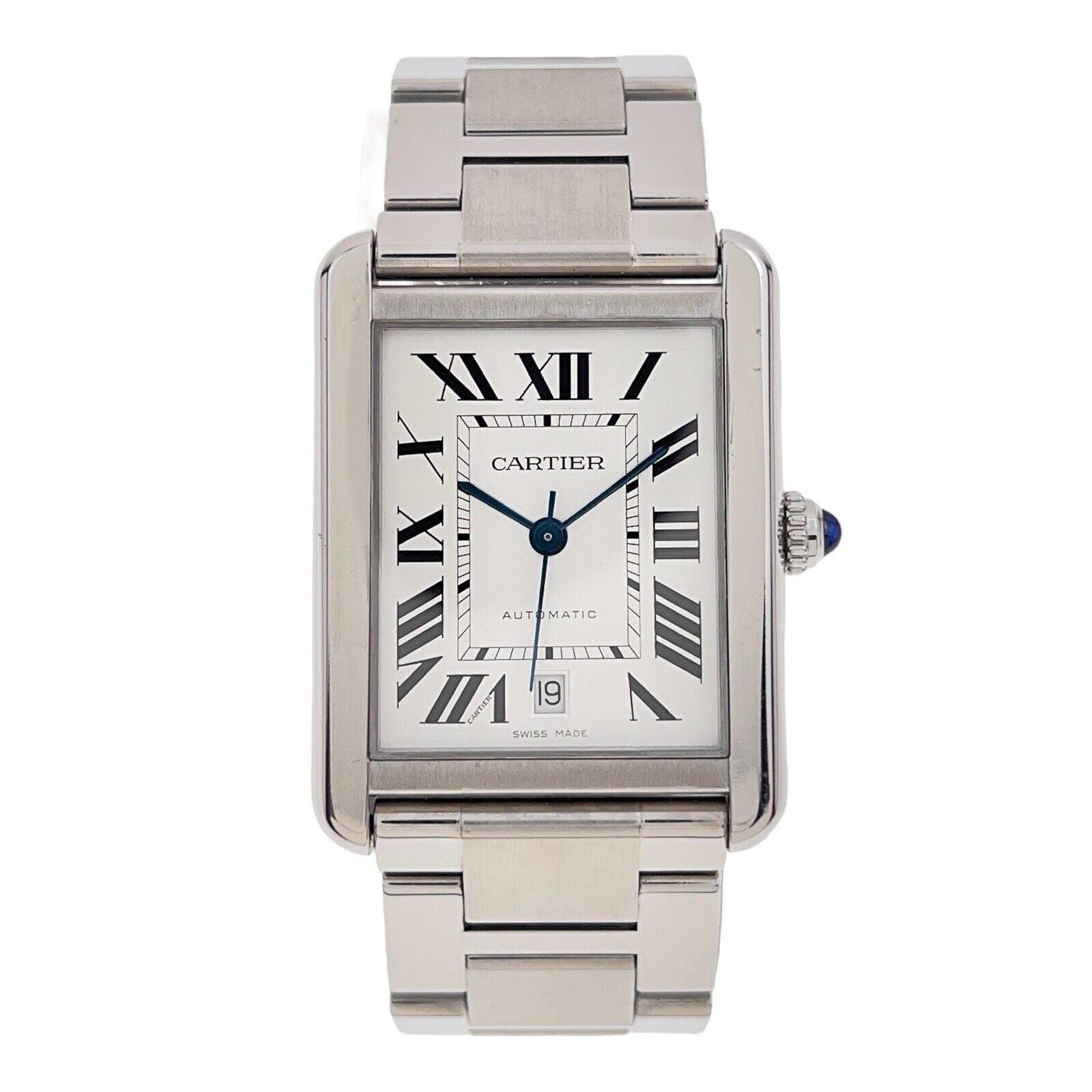 Cartier Tank XL Steel Silver Color Dial 31mm Automatic Men’s Watch W5200028