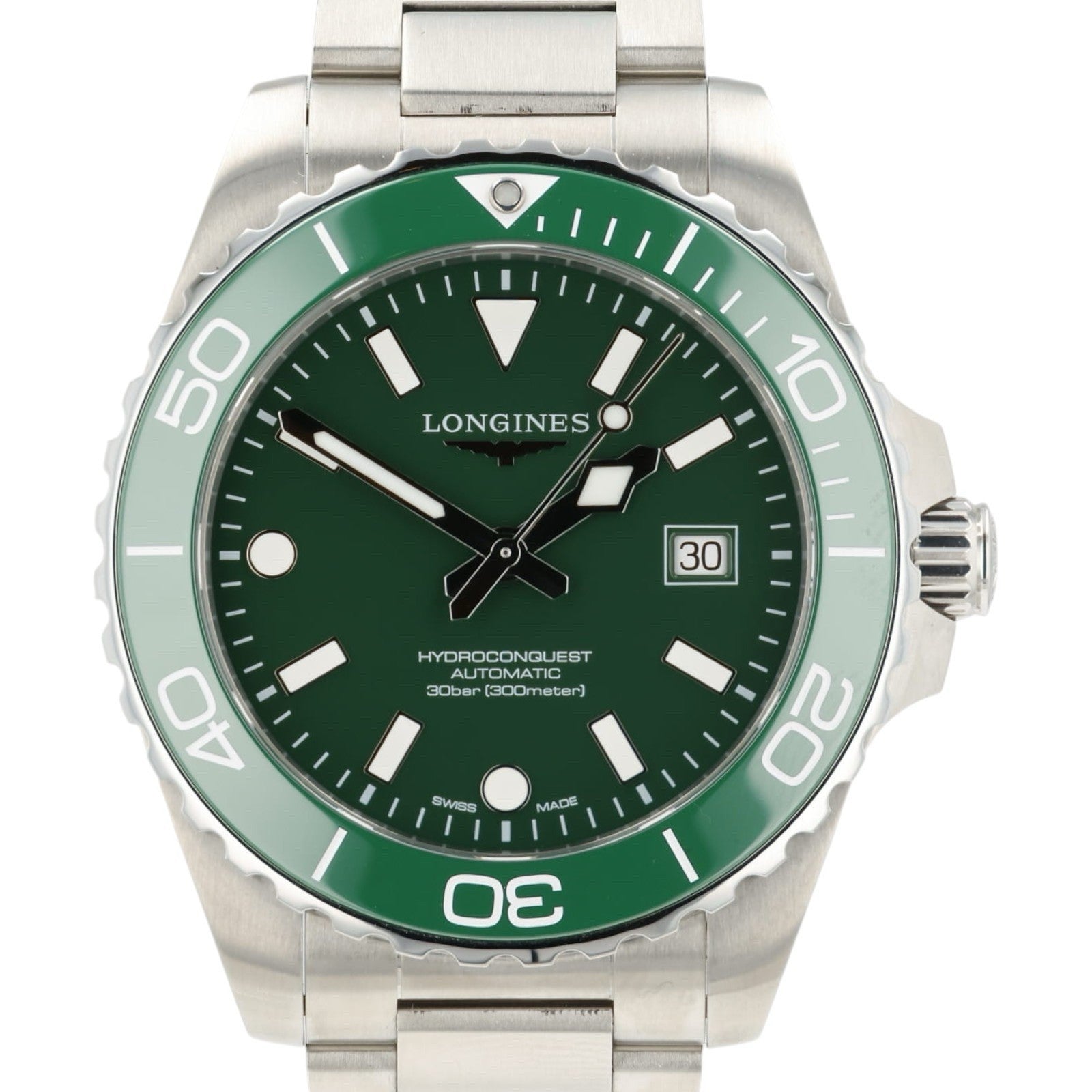 Longines Hydroconquest Green Dial Stainless Steel 42mm Automatic Men’s L3.788.4