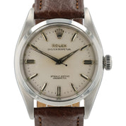 Rolex OP Silver Dial Stainless Steel 34mm Automatic Movement Men’s Watch 6580