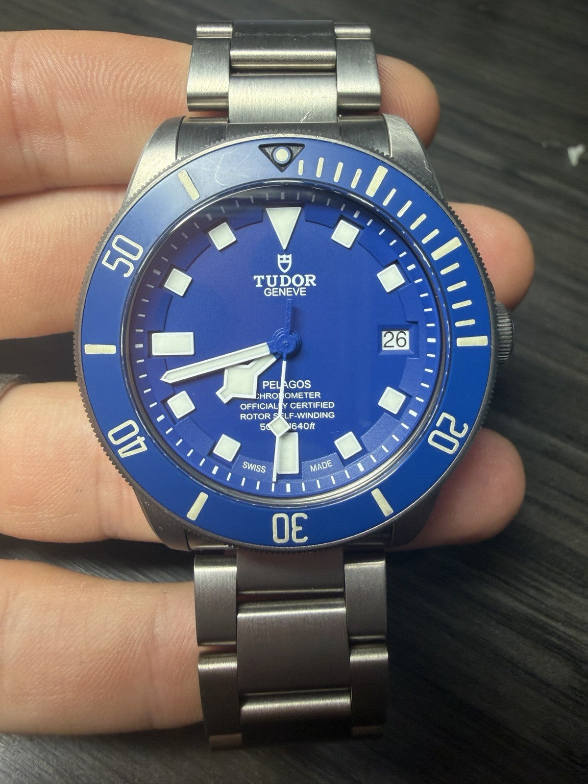 9/2023 Tudor Pelagos Date Blue Dial Titanium Men's Watch 25600TB - W/ Papers