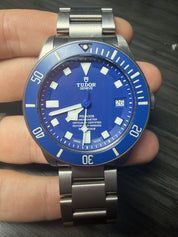 9/2023 Tudor Pelagos Date Blue Dial Titanium Men's Watch 25600TB - W/ Papers