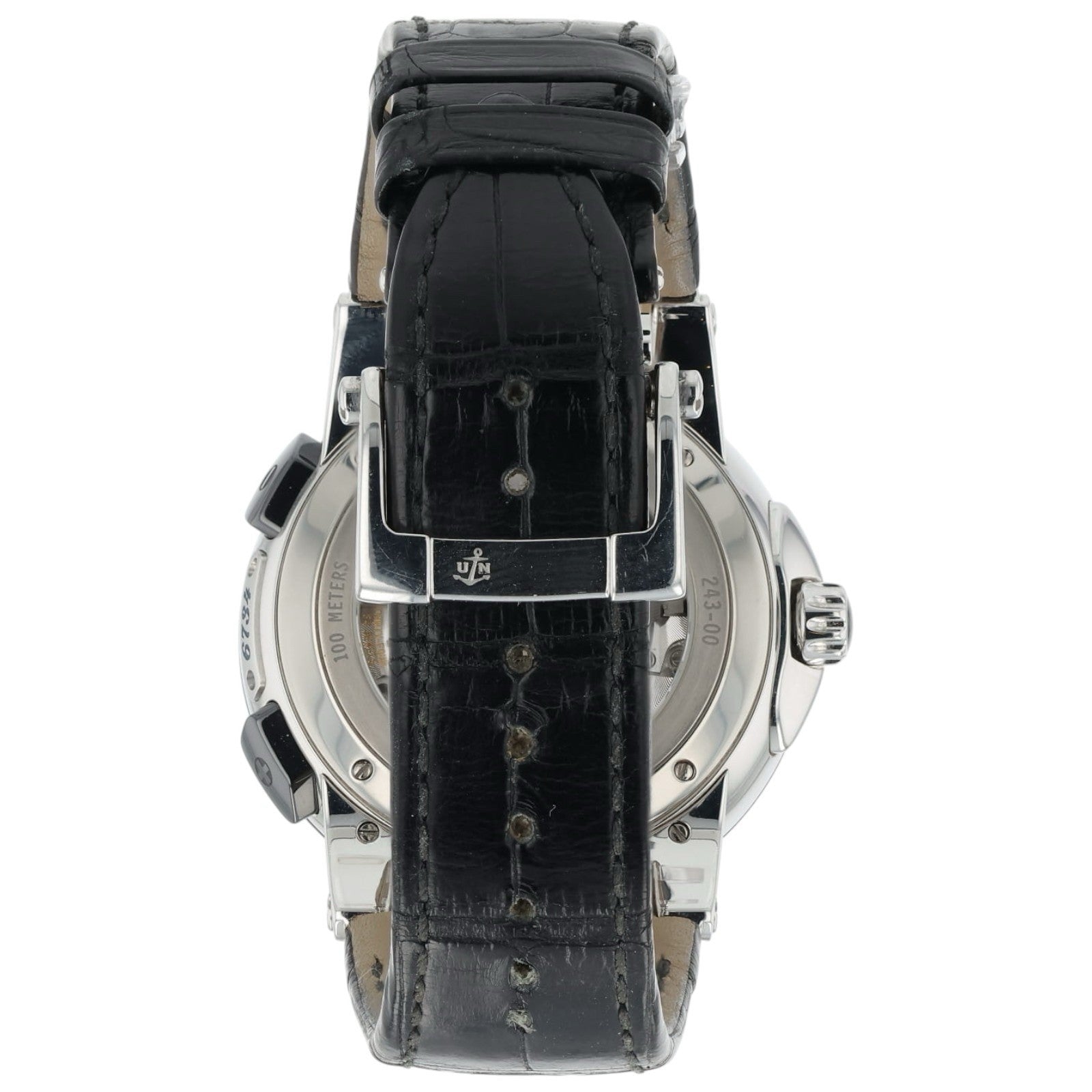 Ulysse Nardin Executive Dual Time Black Dial Steel 43mm Automatic Men’s 244-00