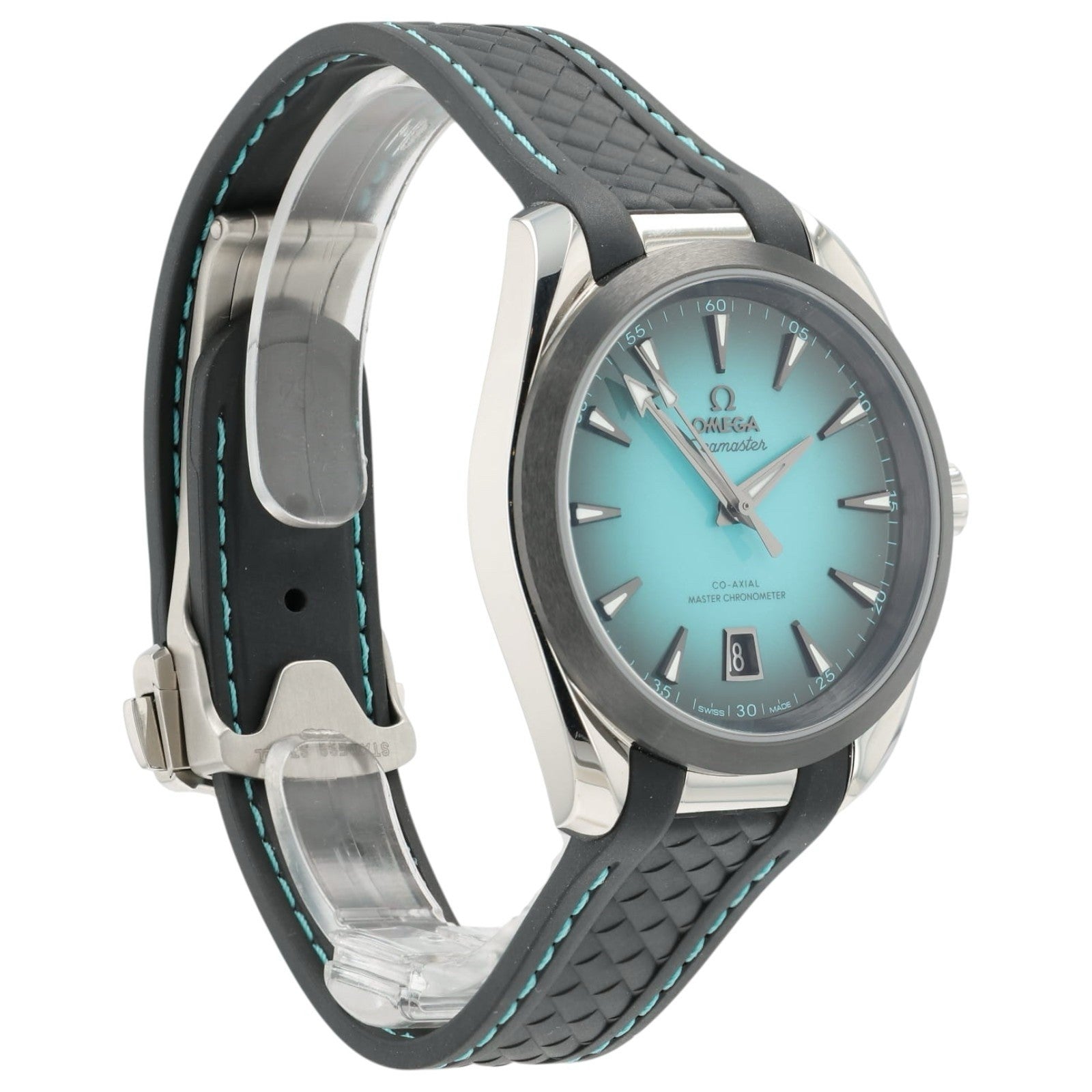 Omega Aqua Terra Turquoise Dial Steel 38mm Automatic Mens 220.32.38.20.03.001