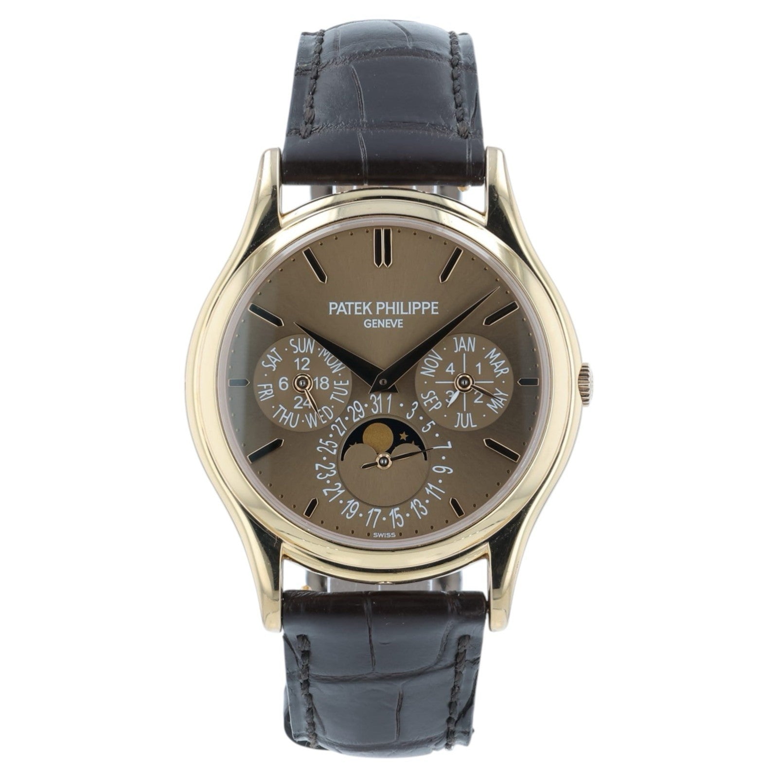Patek Philippe Grand Complications Brown Dial 18k Rose Gold 37mm Automatic 5140R