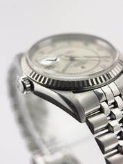 Rolex Datejust 36mm Cream Boiler Gauge Steel Cream Dial 36mm Men's Watch 16234