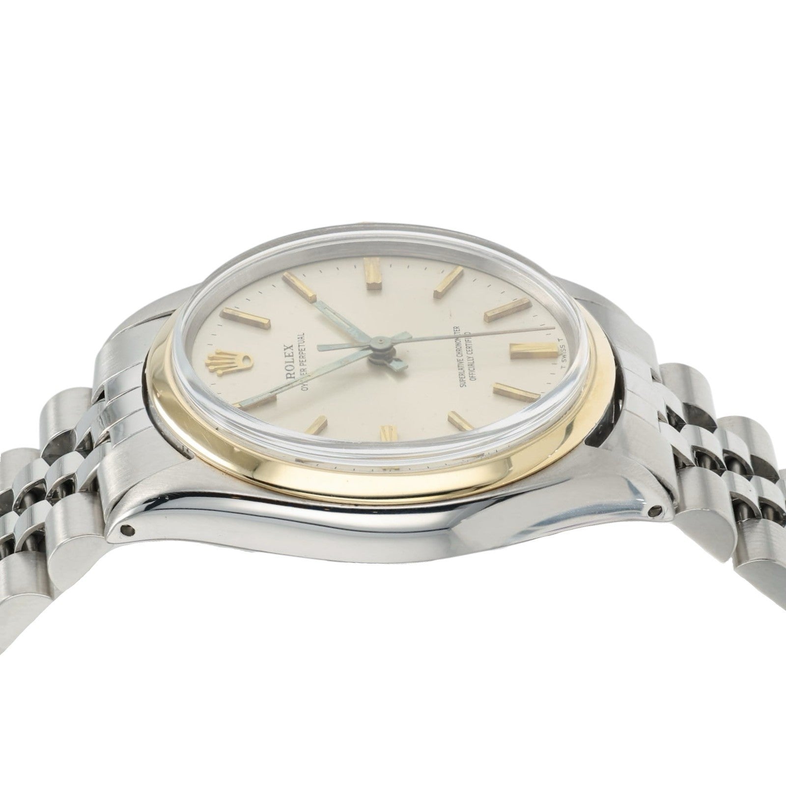 Rolex Oyster Perpetual Silver Dial Steel and Gold 34mm Automatic Men’s 1002