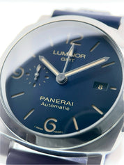 Panerai Luminor Stainless Steel Blue Dial 44mm Automatic Mens Watch PAM01033