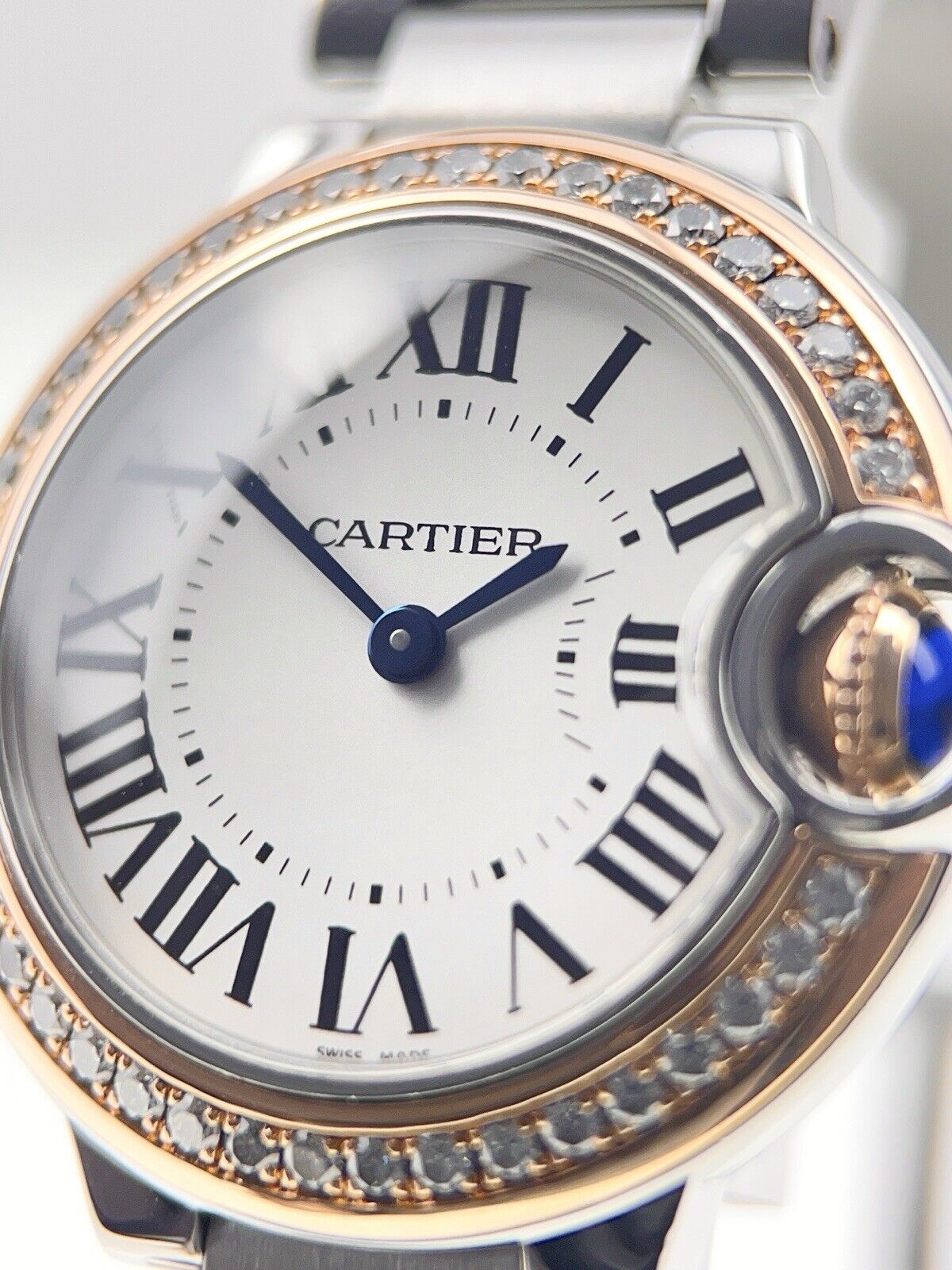 Cartier Ballon Bleu Steel and Gold 28mm Quartz Women's Watch WE902079