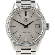 Tag Heuer Carrera Lady MOP Dial Stainless Steel 32mm Quartz Men’s Watch WAR1315