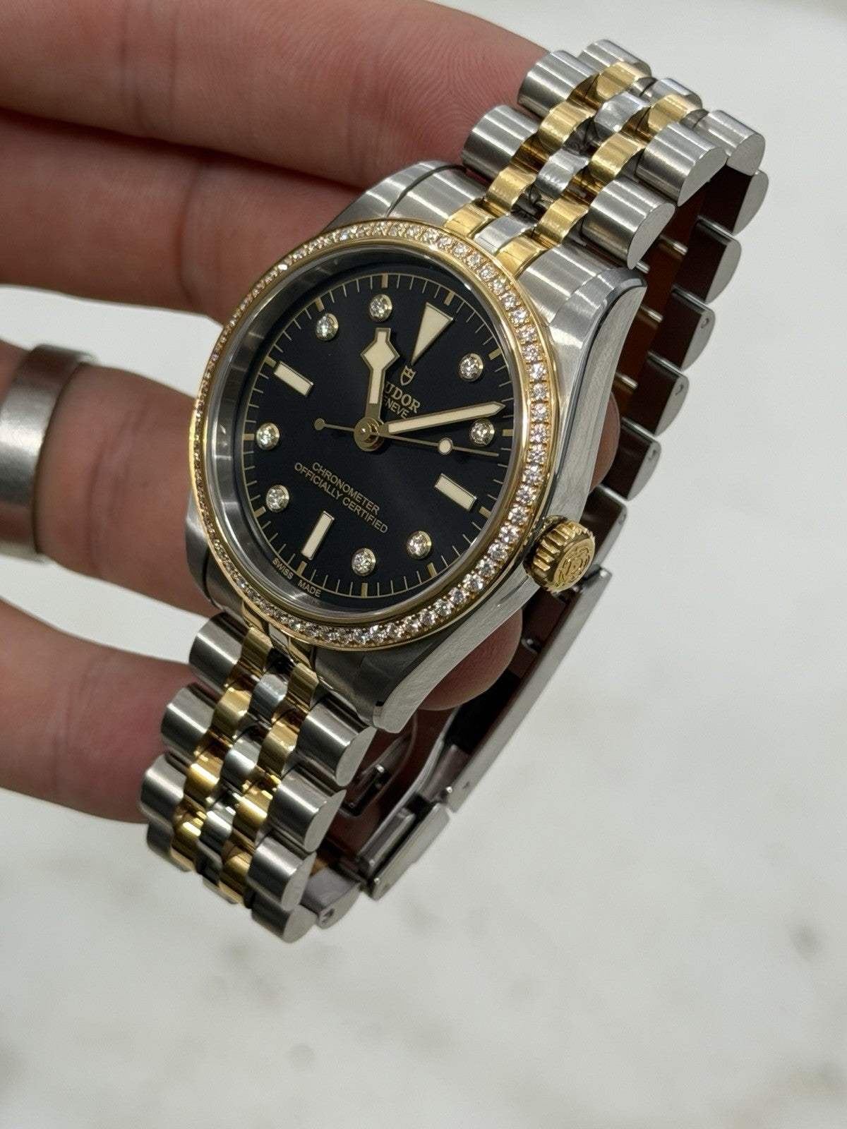 2023 Tudor Black Bay 36 Automatic 36mm Black Dial Factory Diamonds Box & Papers