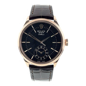 Rose Gold Rolex Cellini Dual Time 50525 | Birmingham Luxury Watches Birmingham, Michigan