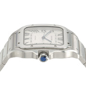 Cartier Santos Silver Color Dial Stainless Steel 39x47mm Automatic Mens WSSA0018