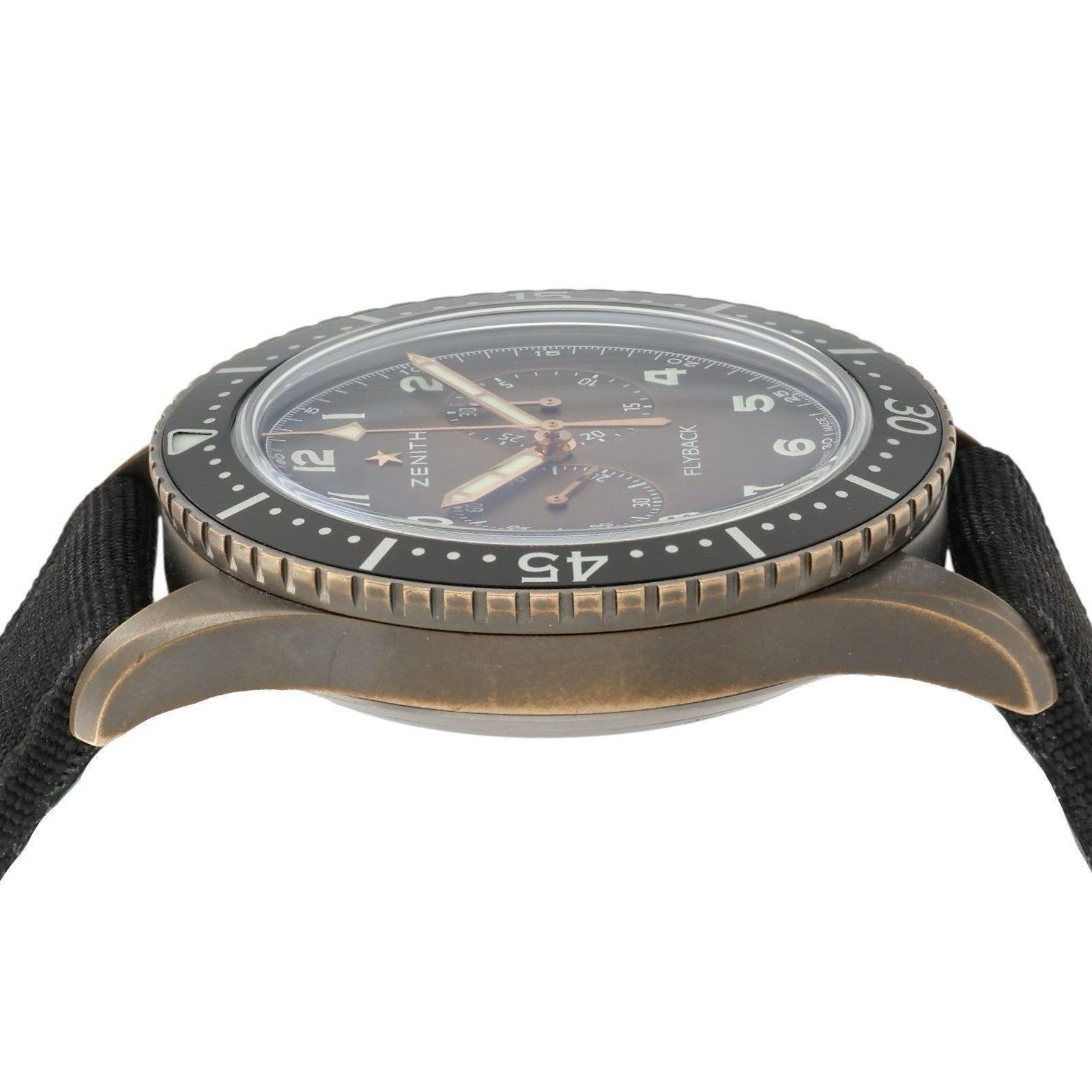 Zenith Pilot Chronometro Flyback Brown Dial Bronze 43mm Automatic 29.2240.405
